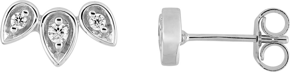 297316.Z1 - Earrings - 9CT WHITE GOLD