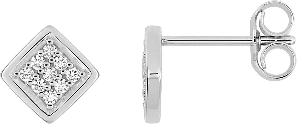 297357.Z1 - Earrings - 9CT WHITE GOLD