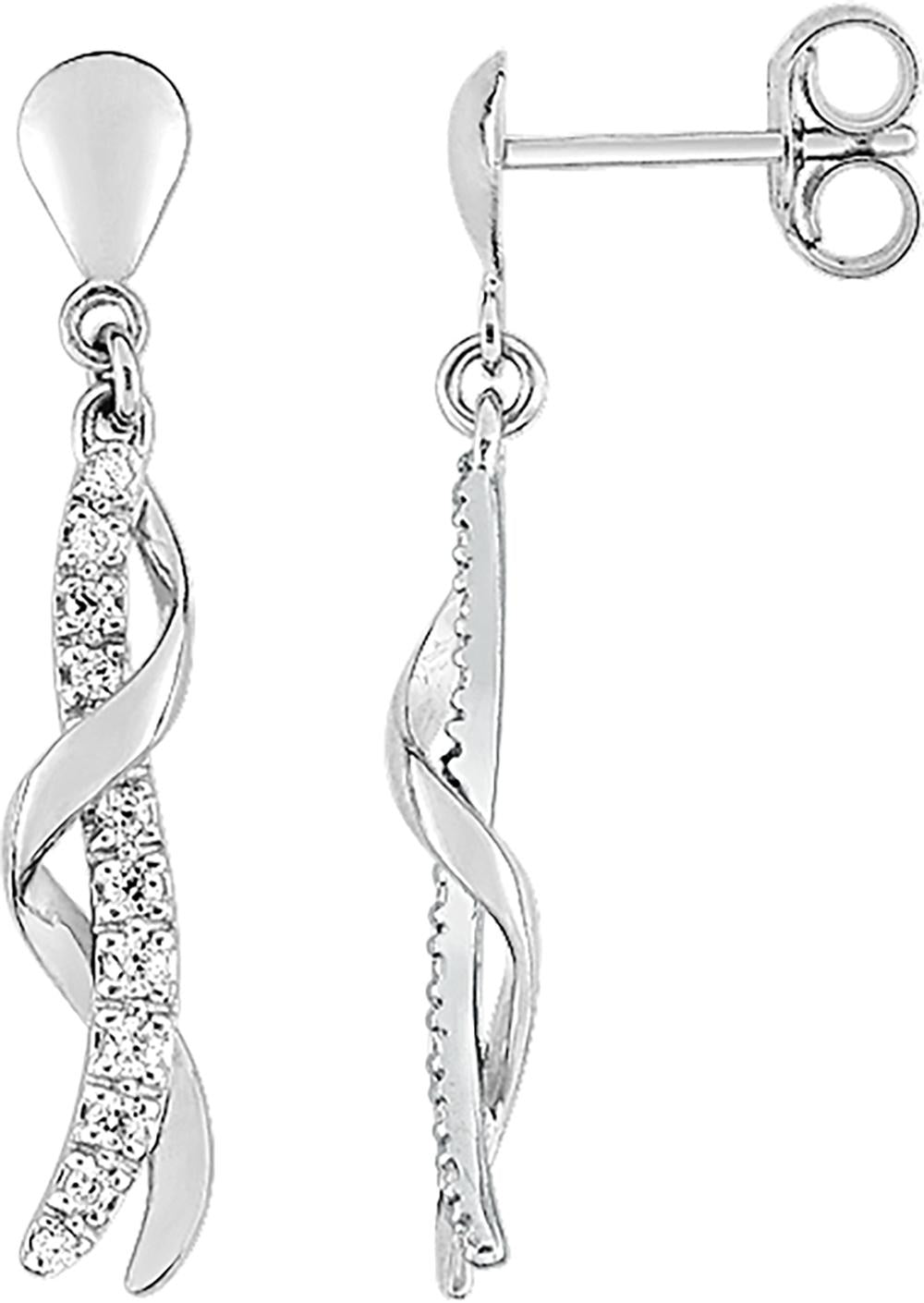 39SA020GZ - Earrings - 9CT WHITE GOLD