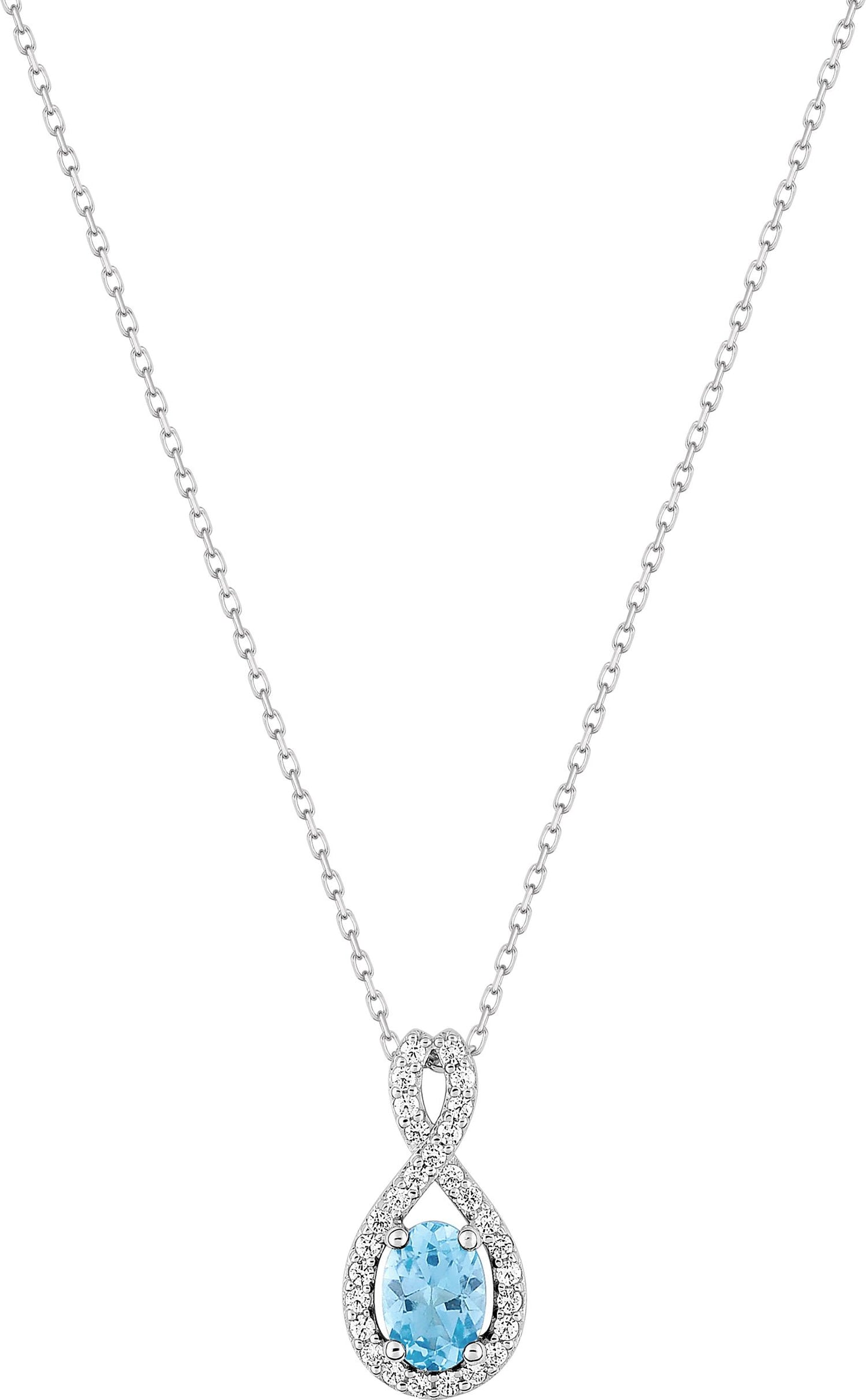 5FA609GTZ - Necklaces - 9CT WHITE GOLD