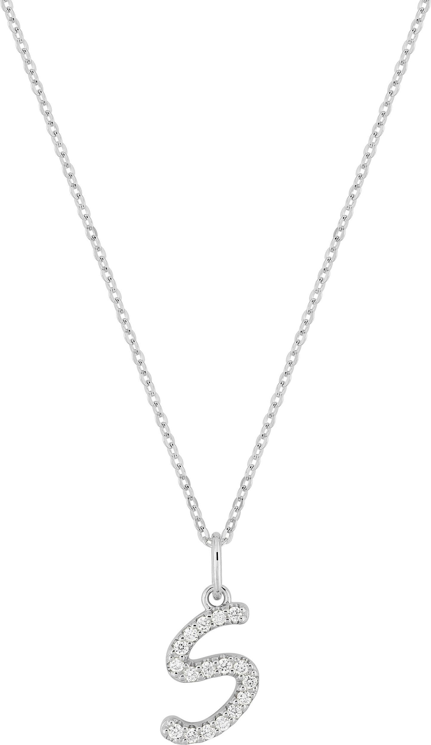 9KLGD01SW - Necklaces - 9CT WHITE GOLD