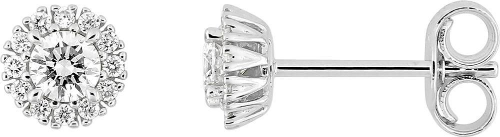9KLGD054W - Earrings - 9CT WHITE GOLD
