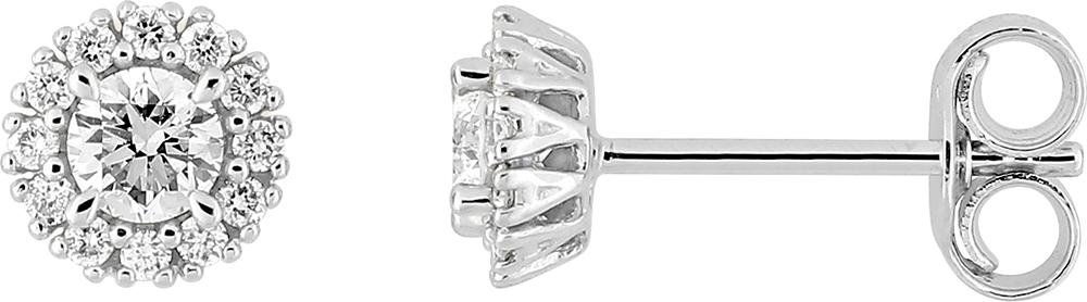9KLGD055W - Earrings - 9CT WHITE GOLD