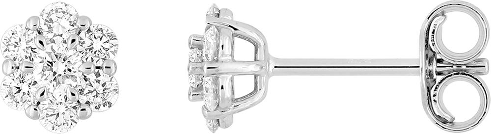 9KLGD077W - Earrings - 9CT WHITE GOLD