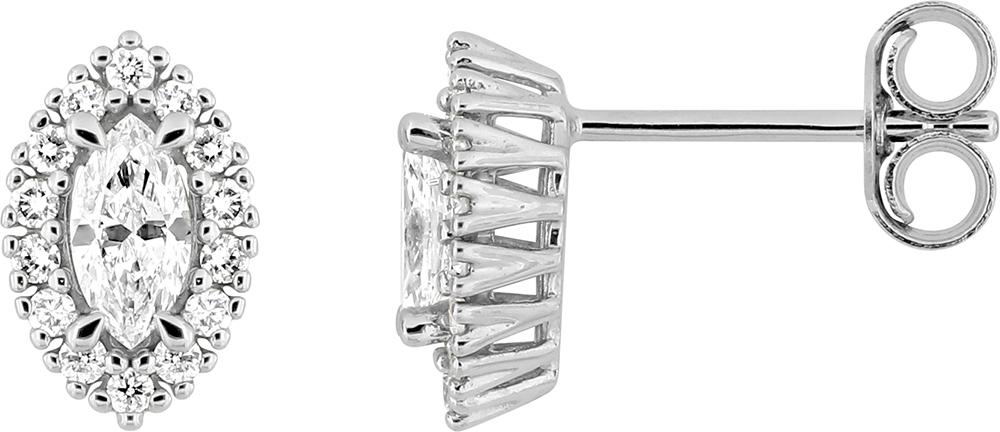 9KLGD213W - Earrings - 9CT WHITE GOLD