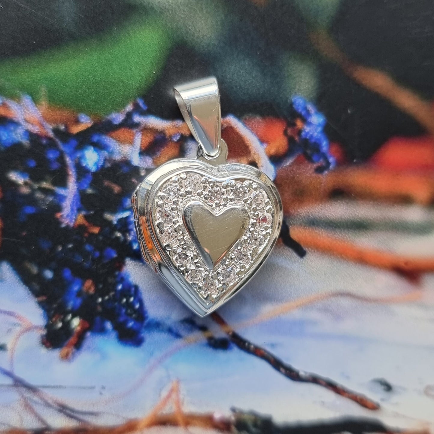 SLOC01 - LOCKET HEART CZ