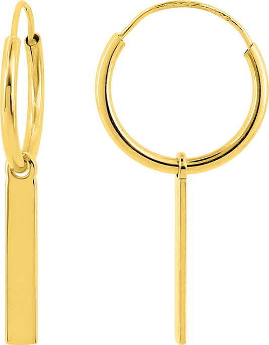 297390.00 - Earrings - 9CT YELLOW GOLD