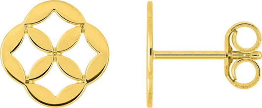 297446.00 - Earrings - 9CT YELLOW GOLD