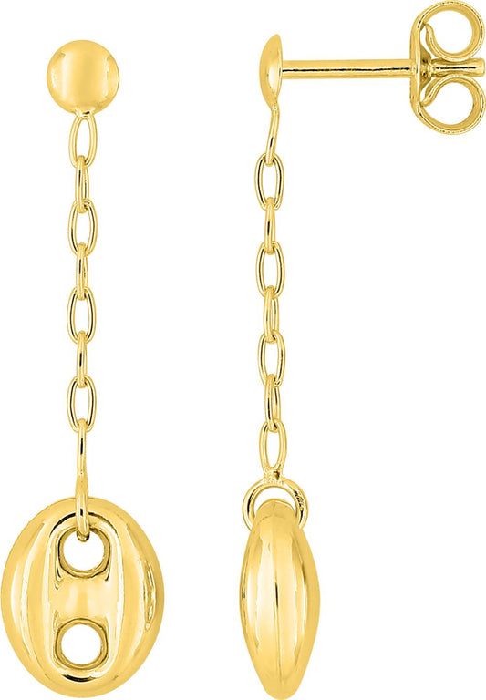 297486.00 - Earrings - 9CT YELLOW GOLD