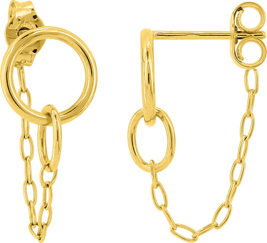 297507.00 - Earrings - 9CT YELLOW GOLD