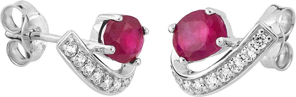 29PZ04GRT - Earrings - 9CT WHITE GOLD