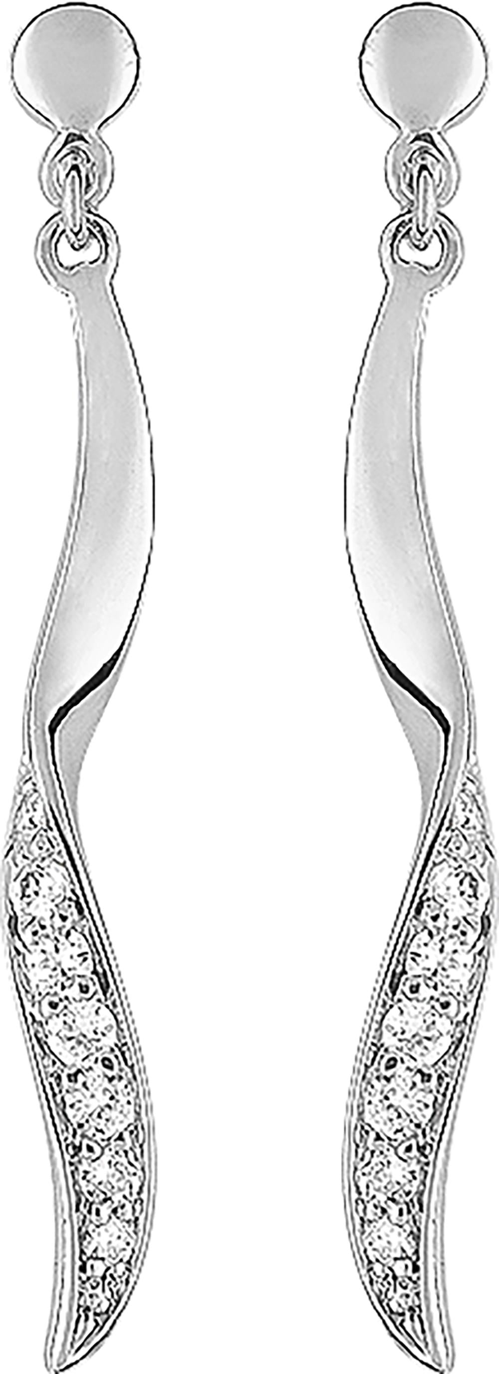 39SF18GZ - Earrings - 9CT WHITE GOLD