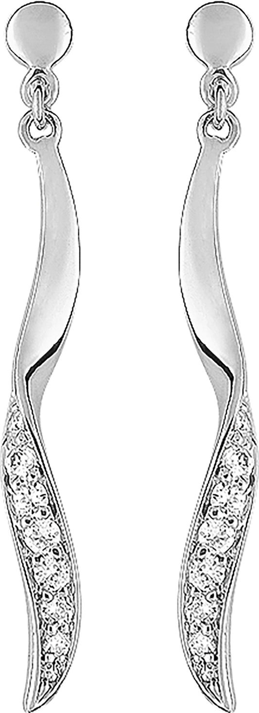 39SF18GZ - Earrings - 9CT WHITE GOLD