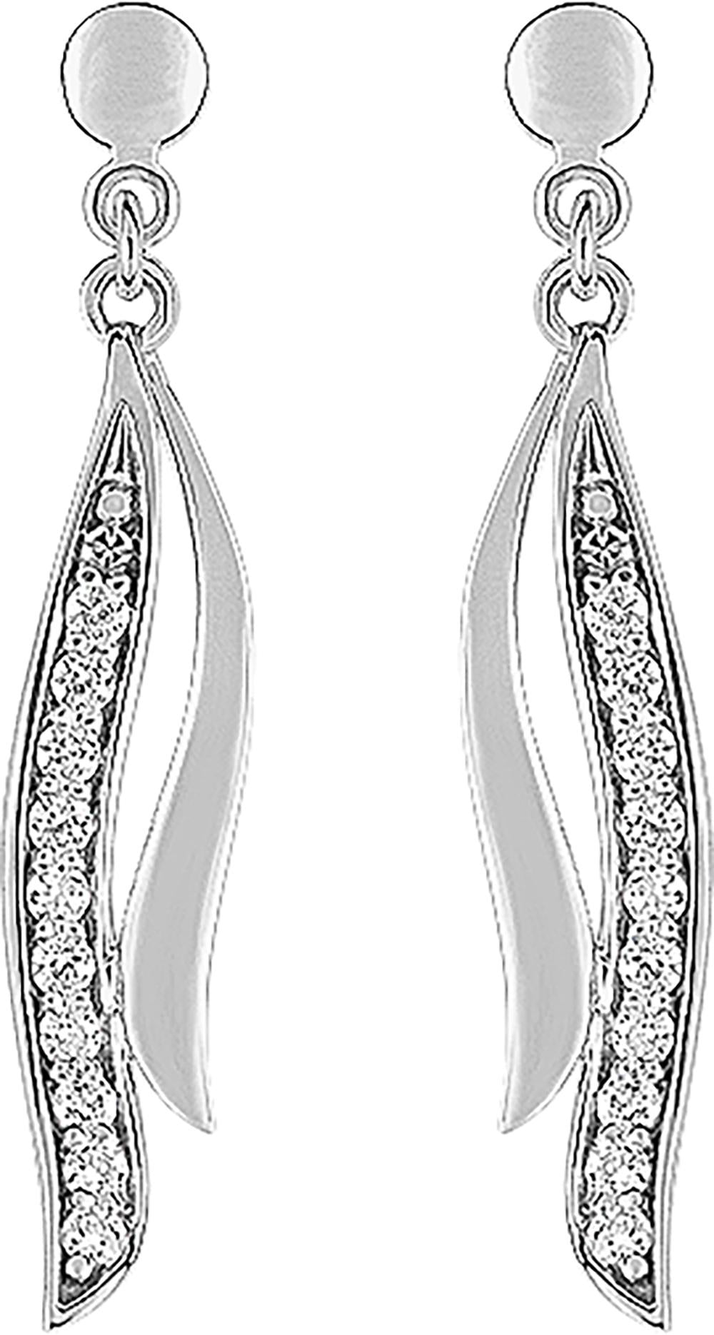 39SF19GZ - Earrings - 9CT WHITE GOLD