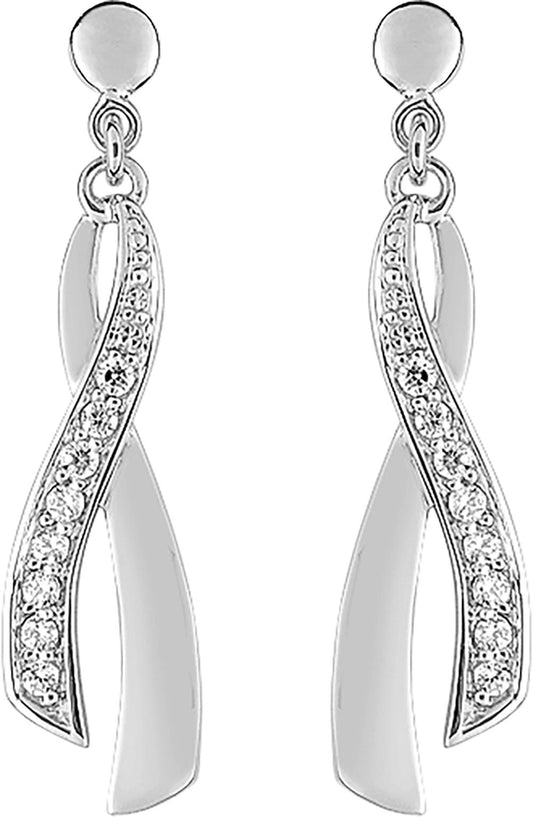 39SF33GZ - Earrings - 9CT WHITE GOLD