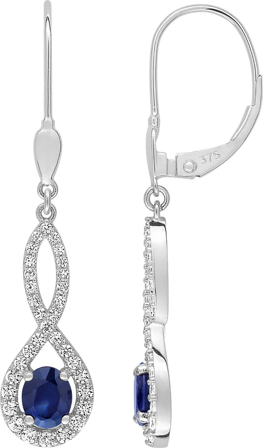 3A600GSTZ - Earrings - 9CT WHITE GOLD