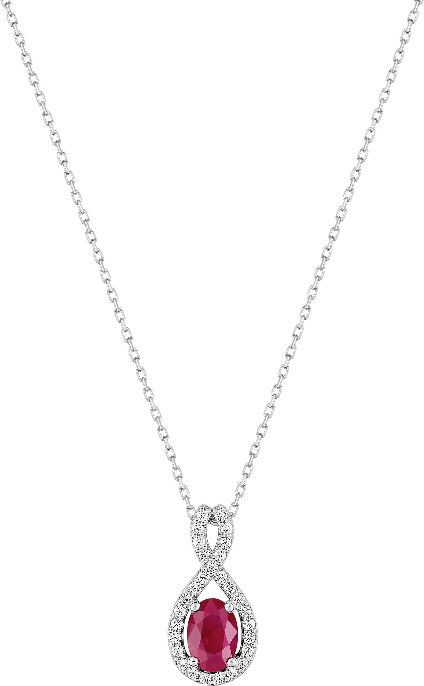 5A609GRTZ - Necklaces - 9CT WHITE GOLD
