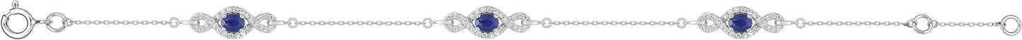 6A600GSTZ - Bracelets - 9CT WHITE GOLD