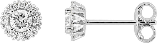 9KLGD055W - Earrings - 9CT WHITE GOLD