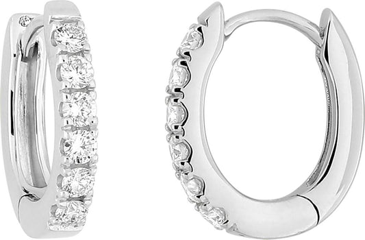 9KLGD080W - Earrings - 9CT WHITE GOLD
