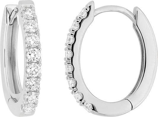 9KLGD081W - Earrings - 9CT WHITE GOLD