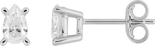 9KLGD139W - Earrings - 9CT WHITE GOLD