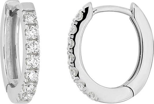 9KLGD186W - Earrings - 9CT WHITE GOLD