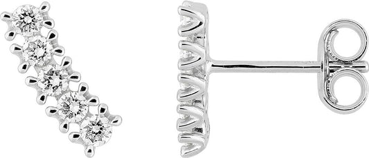 9KLGD187W - Earrings - 9CT WHITE GOLD