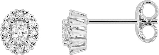 9KLGD193W - Earrings - 9CT WHITE GOLD