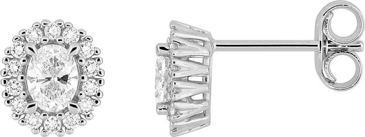9KLGD194W - Earrings - 9CT WHITE GOLD