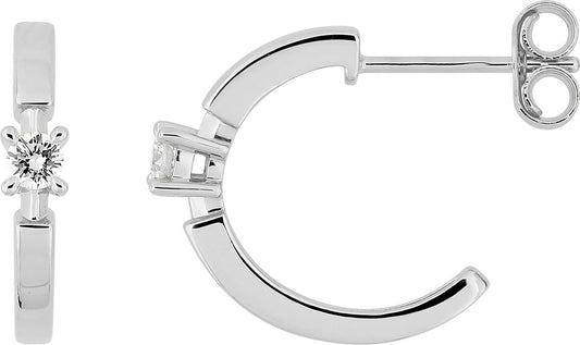 9KLGD197W - Earrings - 9CT WHITE GOLD