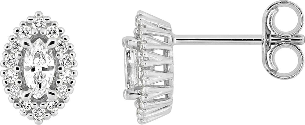 9KLGD212W - Earrings - 9CT WHITE GOLD