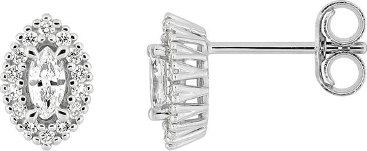 9KLGD212W - Earrings - 9CT WHITE GOLD