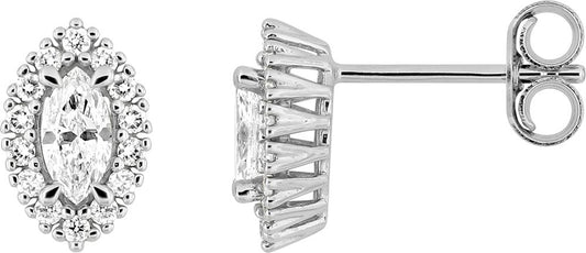 9KLGD213W - Earrings - 9CT WHITE GOLD