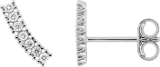 9KLGD219W - Earrings - 9CT WHITE GOLD