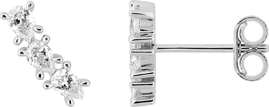 9KLGD220W - Earrings - 9CT WHITE GOLD