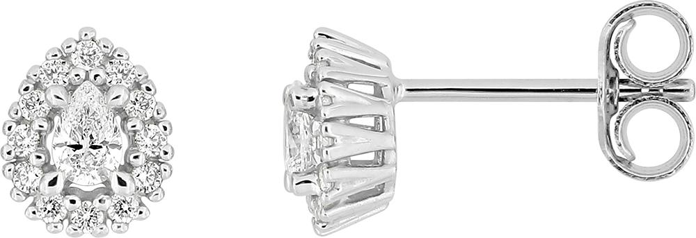 9KLGD221W - Earrings - 9CT WHITE GOLD