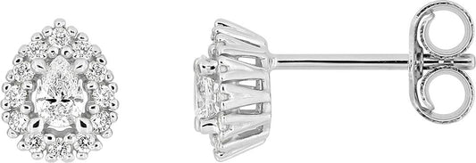 9KLGD221W - Earrings - 9CT WHITE GOLD