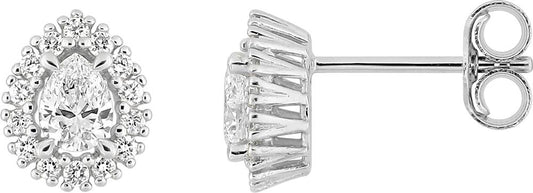 9KLGD222W - Earrings - 9CT WHITE GOLD