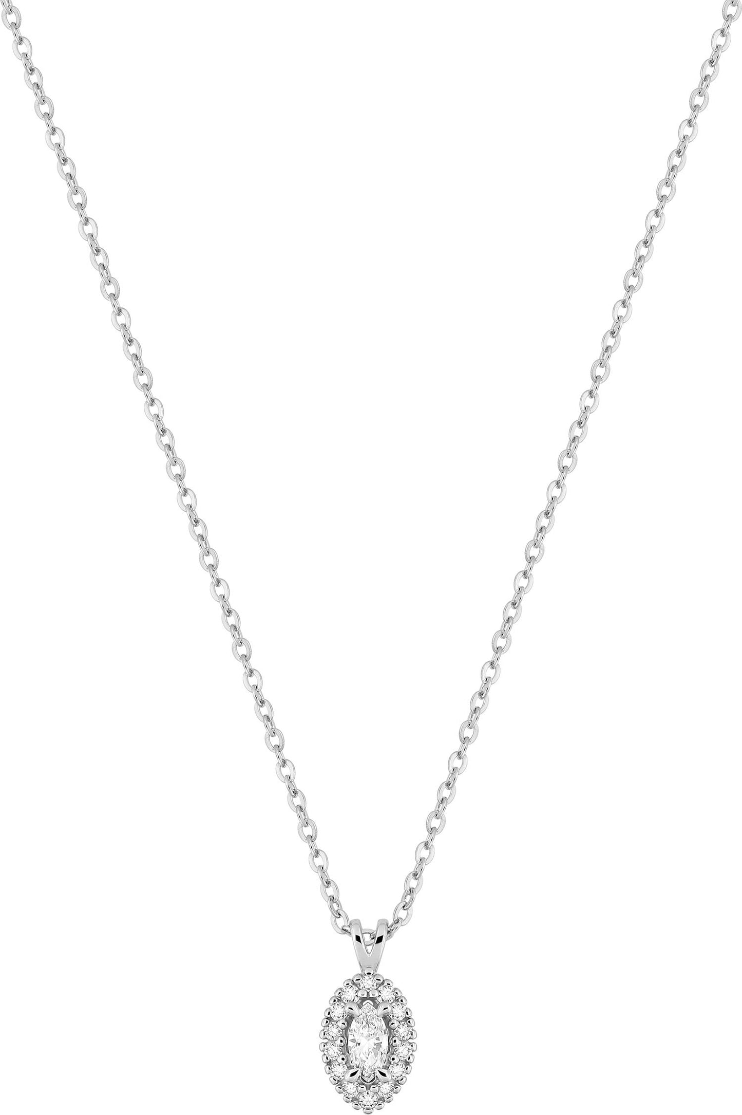 9KLGD225W - Necklaces - 9CT WHITE GOLD