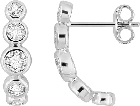 9KLGD262W - Earrings - 9CT WHITE GOLD