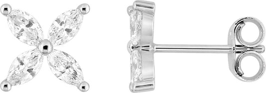 9KLGD266W - Earrings - 9CT WHITE GOLD