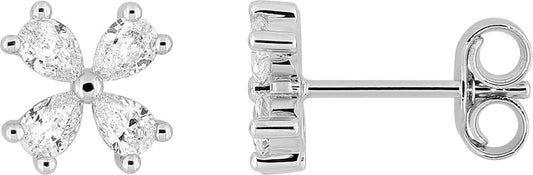 9KLGD282W - Earrings - 9CT WHITE GOLD