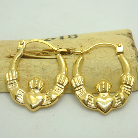 CE012 - EAR CREOLE CLADDAGH