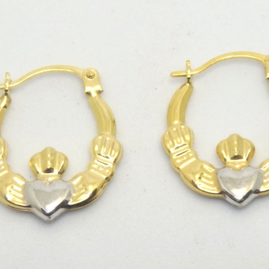 CE015 - EAR CREOLE 2TONE