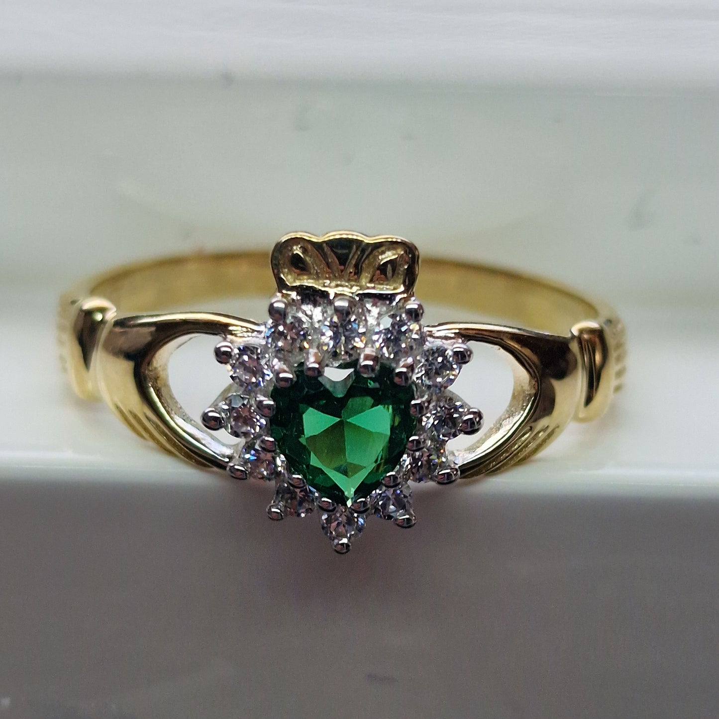 CLR36GR - RING GREEN CLADD CL