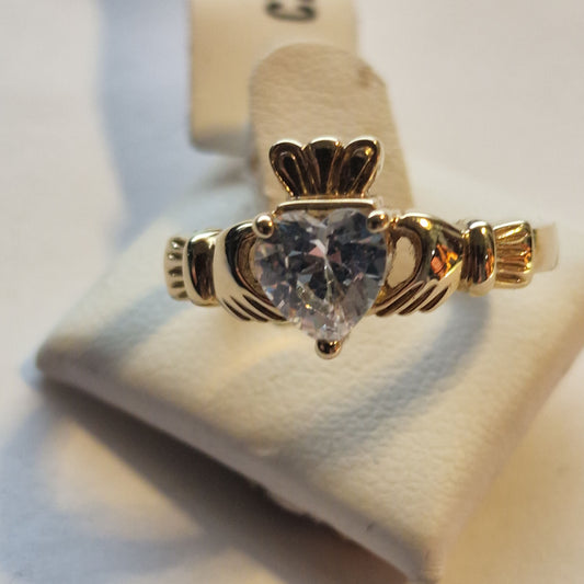 CLR41CZ - RING CZ CLADD CLA
