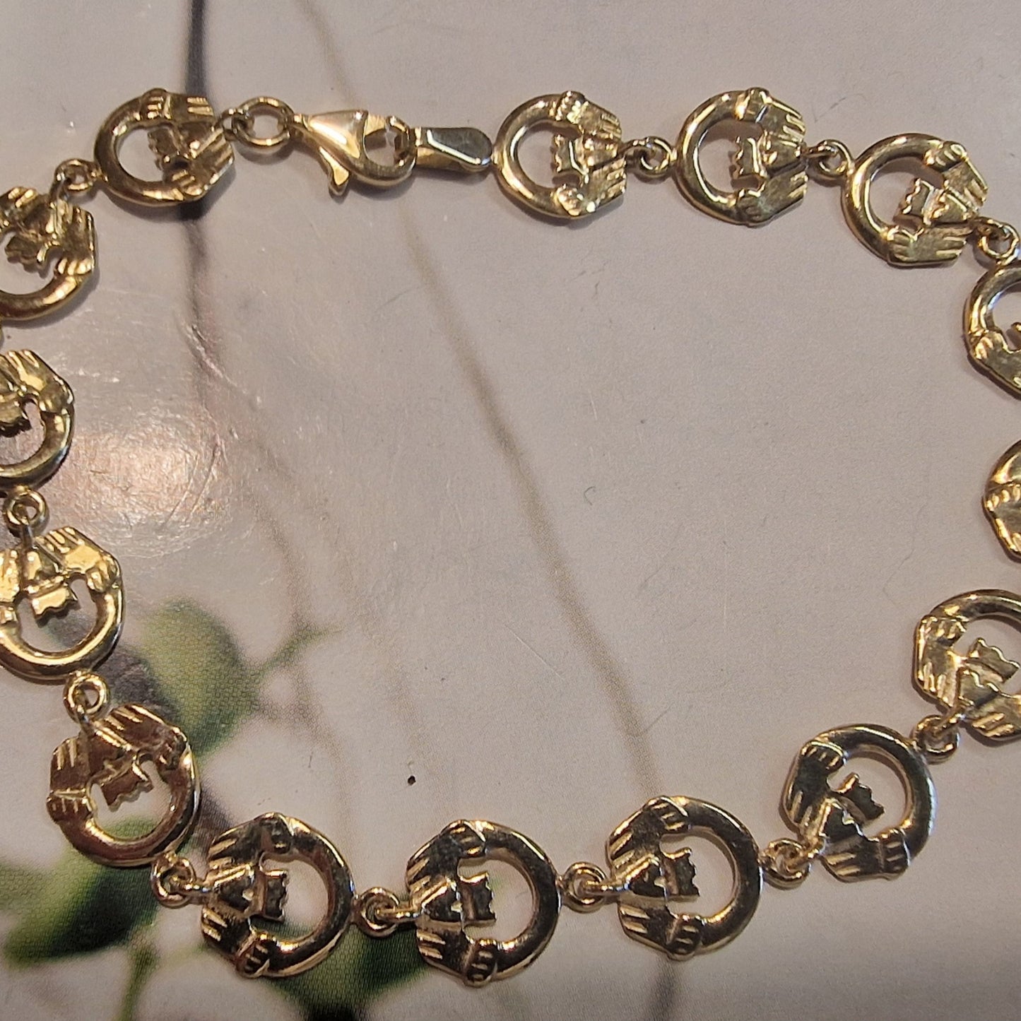 GB009 - RACELET CLADDAGH PLAIN+