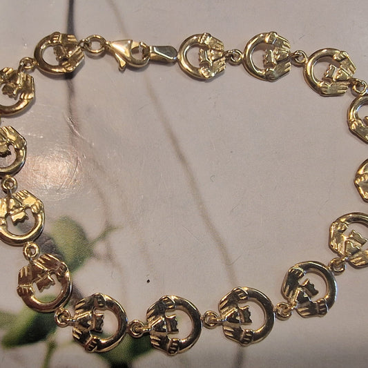GB009 - RACELET CLADDAGH PLAIN+