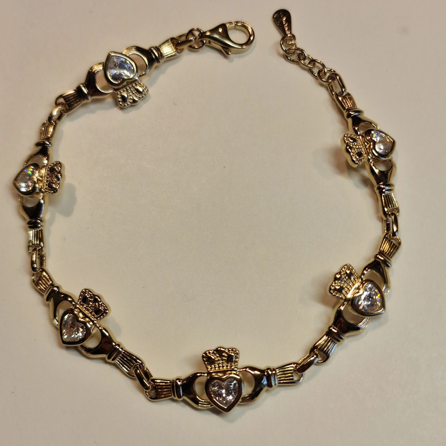GFCBR017CZ - BRACELET CZ CLADDAGH